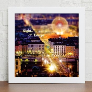 꾸밈  ix268-미니어쳐로담은세계의야경_인테리어액자