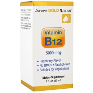  California Gold Nutrition Vitamin B12 Alcohol Free