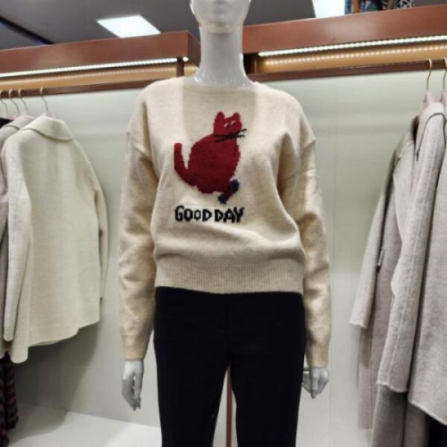 SOOS HC04 굿데이 고양이 니트 S244BSWB55