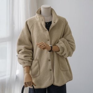 마담4060 리센 점퍼 중년여성 데일리 디셈버플리스-YLJP2510009