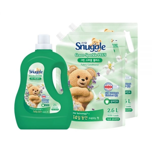 스너글 그린스파클 플러스 2L + 리필 2.6L