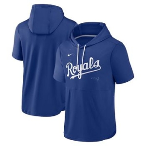 나이키  해외 MLB 캔자스시티 로열스 Springer Short Sleeve 팀 Hoodie Royal 894539