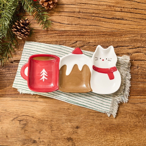 모던하우스 L 포근한 겨울 3칸 나눔접시