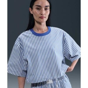 나이키  칠 포플린 스트라이프 박시 탑 게임 로얄 IH8485480 184985