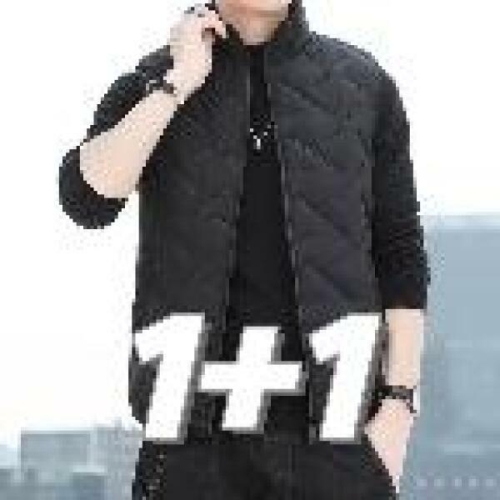 에이치플러스몰 1+1 이너 패딩조끼 경량 도톰 기모 캐주얼룩 WEE8E8E