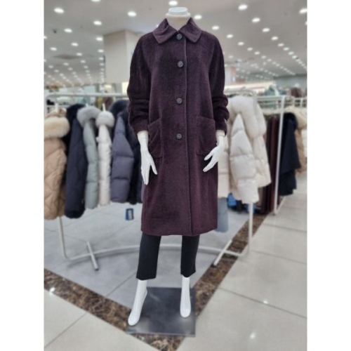 더아이잗 패플 알파카 울 퀼팅 코트 IMCA0CT22930