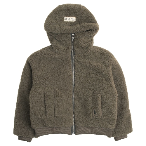 블루테일 AZI1JP01BN 브라운 퀼팅 보아털 후드점퍼