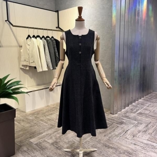 Ab.f.z AOA1QO021_단추 플레어 뷔스티에 원피스