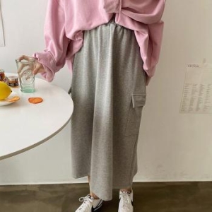 아이우먼 일자와이드포켓스커트 YYV534M510 빅사이즈 42343975