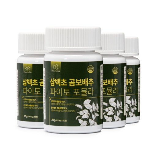 백세식품 삼백초 곰보배추 파이토 포뮬라 60정