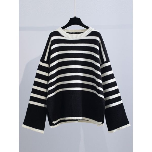 푸쉬 스트라이프 니트_NB4LK012