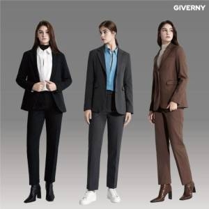 지베르니 여성 융기모 겨울 수트셋업