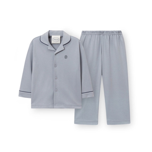 오르시떼 아동 G034 플레임블루 긴소매 파자마 세트 OR25WKGEG034