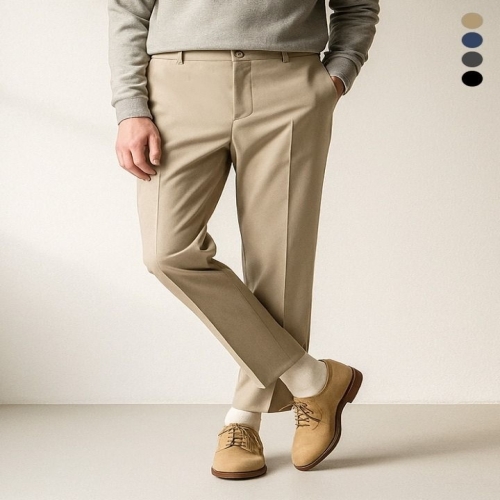 케네스콜 남 폴리 사이드밴딩 테이퍼드 슬랙스 EKTSCNZ110P 362603