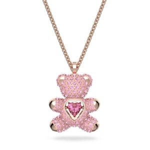 스와로브스키 목걸이 테디 하트 핑크 베어 5642976
