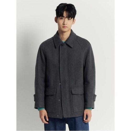 빈폴 남성 울 블렌드 숏 헌팅 코트 애쉬_BC5Y30C254