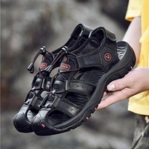 남성 4컬러 데일리 샌들 소가죽 클래식 산악 트래킹 WFI6OIN