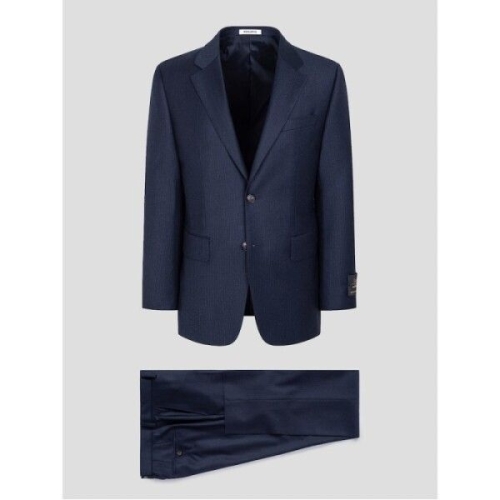 로가디스 울 캐시미어 미니멀 루즈 핏 수트 세트 네이비_PS00136618R