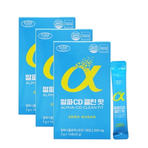 에버그린 알파CD 클린 핏 3g 14포
