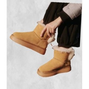 솔트앤초콜릿 SAC 퍼 리본 양털부츠 412446016 4cm 257619 FE4619158-E2B