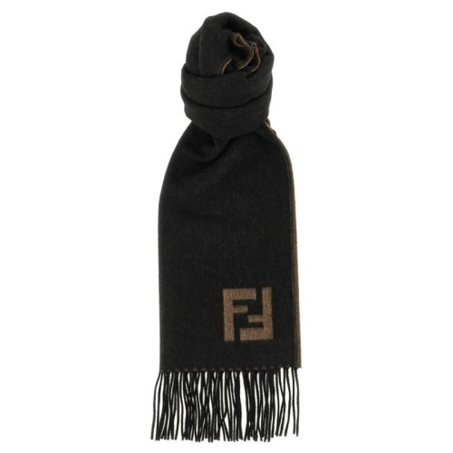 펜디 울 앤 캐시미어 FRINGED 스카프 FXS734AYBFF1TTF T