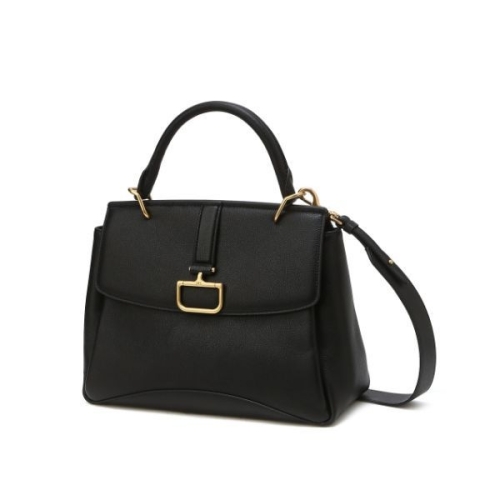 닥스 WOMENS ACCESSORIES BIRKBECK CHAR 버크백 샬롯 블랙 가죽 토트백 M DCBA5F823BK 217018