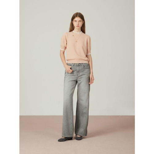 듀엘 핸드자수 프릴 메탈 풀오버 COD253KSK007