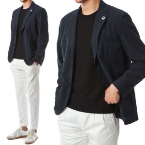 라르디니 명품 플라워 부토니에 시어서커 자켓EIAMA EIC1191 850