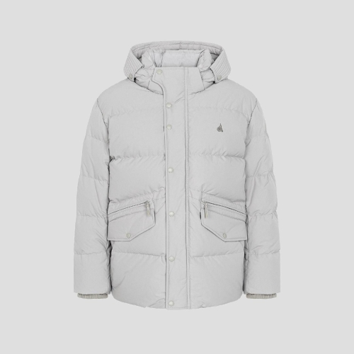 빈폴 남성  캐주얼 푸퍼 다운 재킷 라이트 그레이_BC5Y38C302