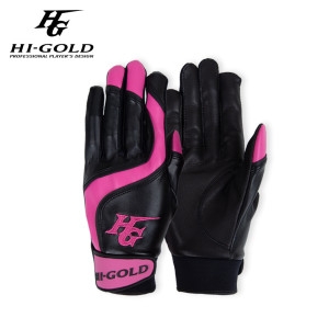 하이골드  HL253MBJBG005 웨이브 양피 배팅장갑 블랙핑크