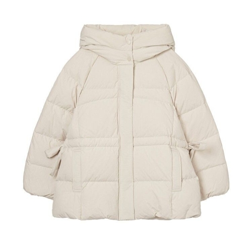 올리브데올리브 여성 사이드 리본 스트링 미디 덕다운 OP5WMA630