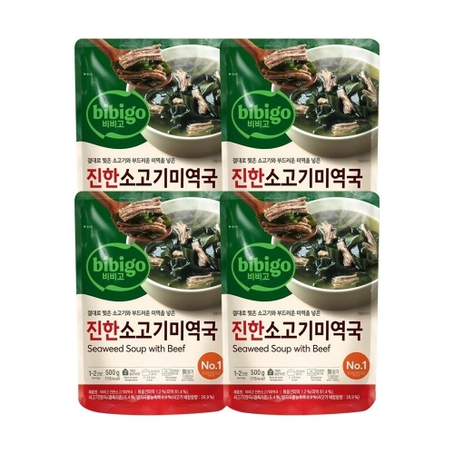 CJ제일제당 비비고 진한 소고기 미역국 500g