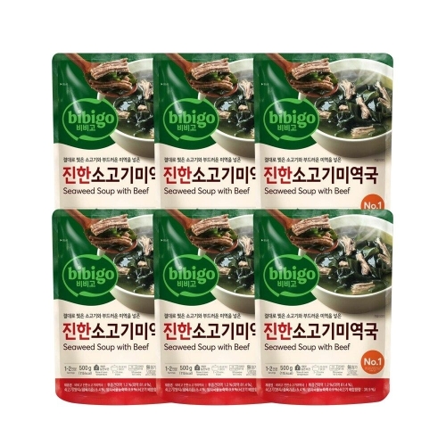 CJ제일제당 비비고 진한 소고기 미역국 500g