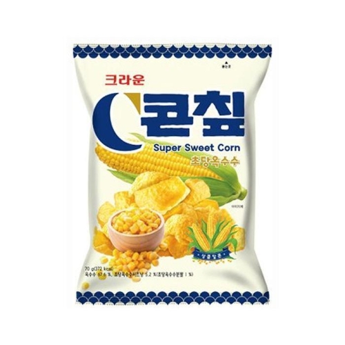 크라운제과  콘칲 초당옥수수 70g