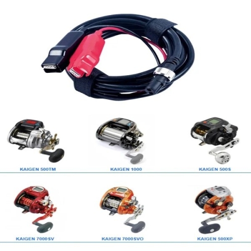 바낙스  낚시용 전원 케이블 전기 릴 코드 500S 500TM 500XP 1000 7000SV 9.8FT 300cm 1개 한개옵션0