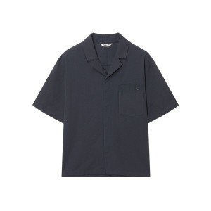 NAU 나우 시어서커 오픈 카라 셔츠 2 Dark Gray 320270
