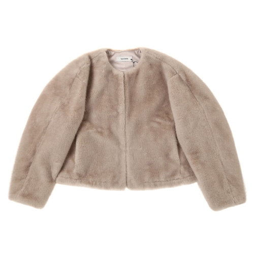 쉬즈미스 여성 라운드넥 페이크퍼 재킷 SWFJKP42030