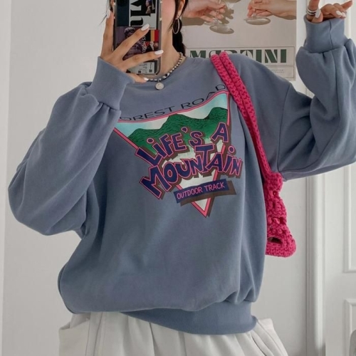 아이우먼 마운틴롱슬리브맨투맨 POV563M511 빅사이즈