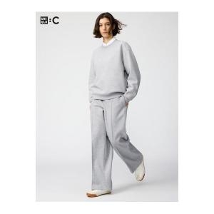 유니클로 12834265 스웨트 스트레이트 팬츠