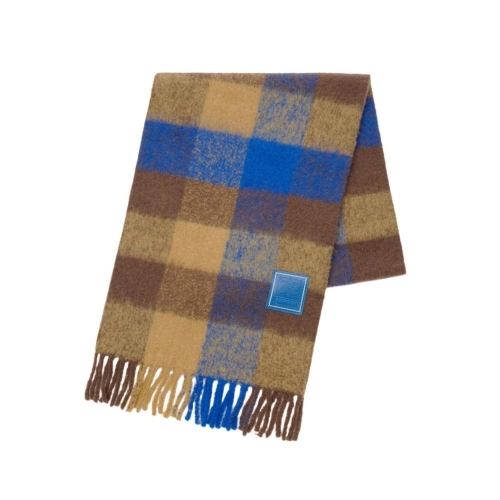 아더에러 페일런 체크 공용 울 머플러 BO01FWAC0405BR