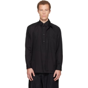 꼼데가르송 옴므 플러스 블랙 코튼 브로드 셔츠 252347M192007