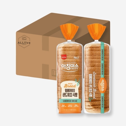 SPC삼립  아침미소 밀배아발효 샌드위치식빵 790g