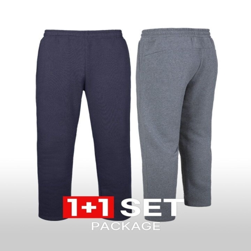 이지바이 1+1 라이트히트 남성 겨울 기모 트레이닝 일자핏 밴딩 팬츠 M6OPWP06