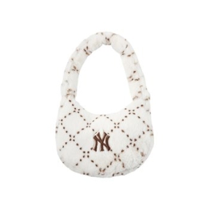 MLB 공용 다이아 모노그램 퍼 호보백 3ABQM0836-50CRD