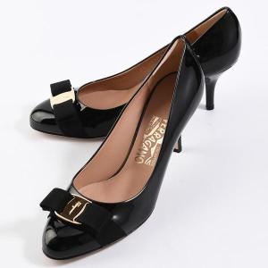 페라가모 살바토레 574563 바라 여성 펌프스힐 01B788 574563