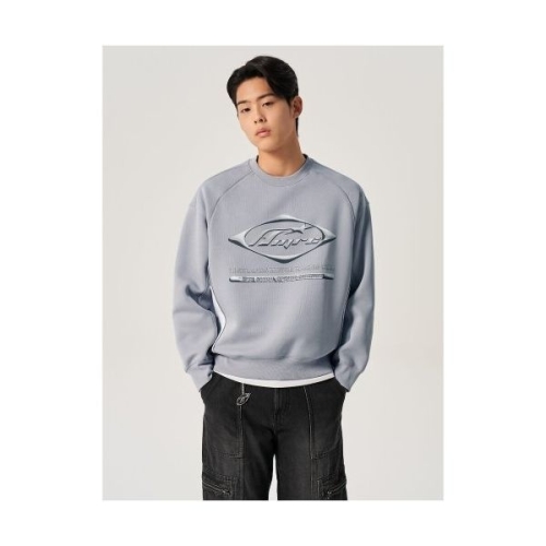 에잇세컨즈 ltgt 레이싱 배색 디테일 스웻셔츠 그레이 264241DY33 264241DY33 464218