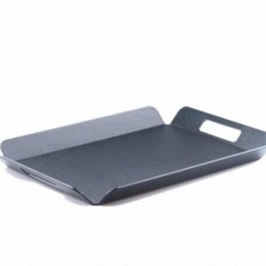논슬립  손잡이 쟁반 블랙 대형 빵 수납 트레이 카페용 WFKM570