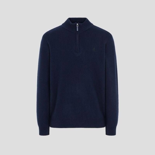 빈폴 FW25 멘 베럴비 반집업 니트 네이비 BC5X51C62R