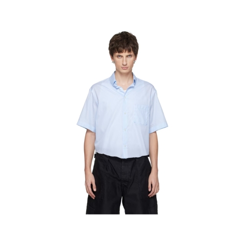 메종마르지엘라 블루 코튼 셔츠 252168M192007