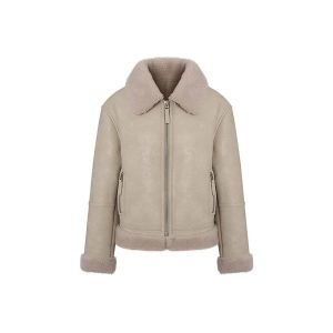 더아이잗 여성 클래식 퍼 무스탕 자켓 IRBA3LT091